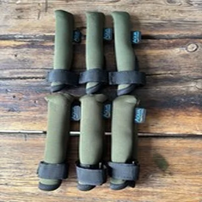 3 ROD SET AQUA NEOPRENE ROD TIP & BUTT PROTECTORS Carp Fishing Tackle