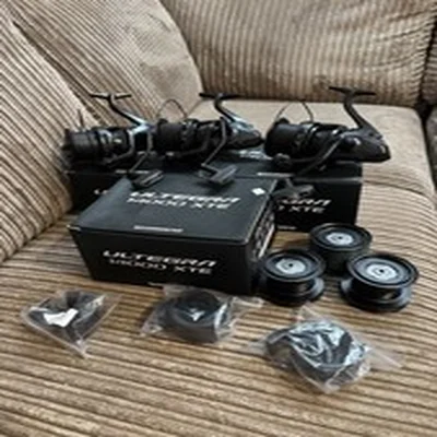 Shimano Ultegra 14000 Xte Carp Reels With Spare Spools And Reducers