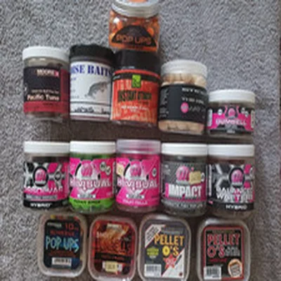 Joblot of carp/course fishing Pop-ups, Wafters and pellets from Mainline, Sticky