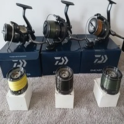 3X Diawa Emcast 25A Plus3X spare spools Carp fishing/course fishing