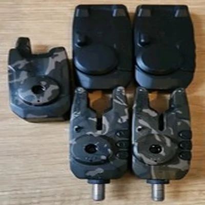 Fox Mini Micron X RARE CAMO Bite Alarm x2 Receiver Set Carp Fishing Tackle