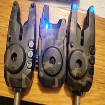 Fox Mini Micron X RARE CAMO Bite Alarm x2 Receiver Set Carp Fishing Tackle BOXED