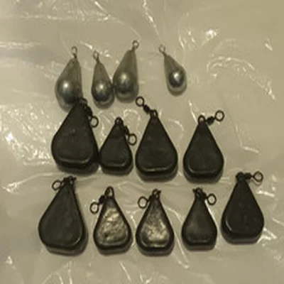 Carp Fishing Weights, Coarse Tackle, 13x Square Swivel Leads