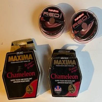 4 (mixed) spools of fishing line