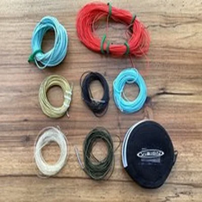 Vision hybrid fly line. Shooting head with integrated running line. Salmon.