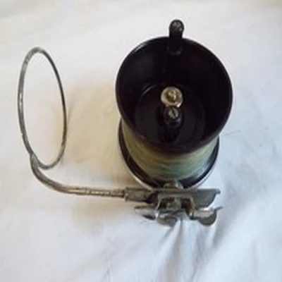 Vintage Charles Alvey side cast sea bakelite reel