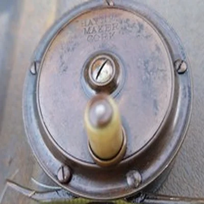 Vintage Brass Fly Fishing Reel 2 1/4", By Haynes, Cork Eire