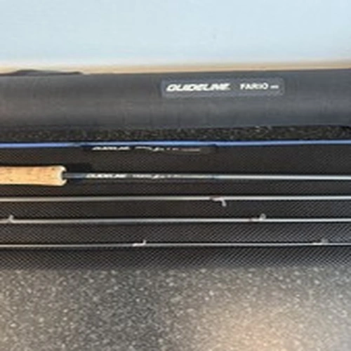 Guideline Fario NT8 9', 4 pce graphite trout fly rod #5, mint with bag and tube