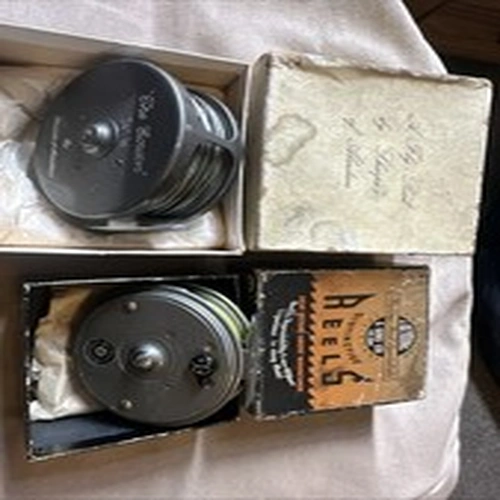 Pair Of Vintage Fly Fishing Reels , J W Young & Sharpes Of Aberdeen, Boxed