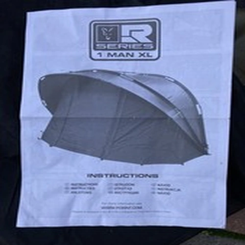 Fox R Series XL 1 Man Bivvy Fishing Shelter, Khaki 