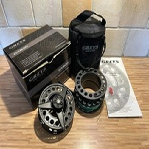 Greys GX 500 Fly Fishing Reel 6/7/8 with 3 Spools and Soft Case