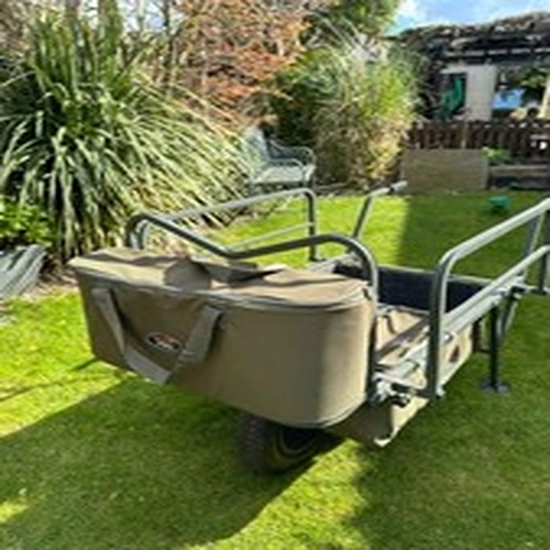 TF Gear Fishing Barrow including four barrow bags