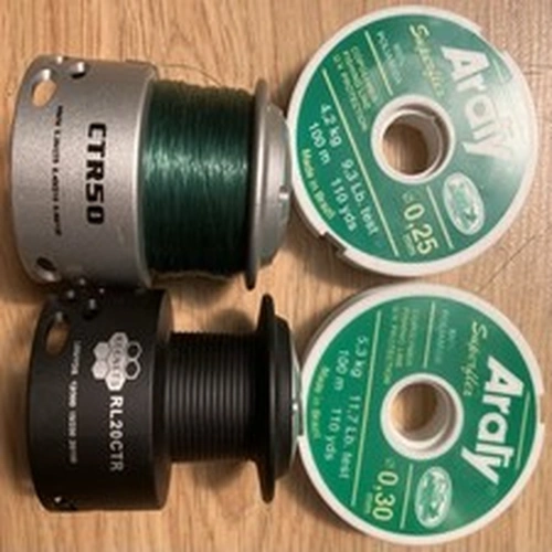 Fishing bundle spools reels etc KEENETS RL20CTR REEL, 2 CTR50 SPOOLS