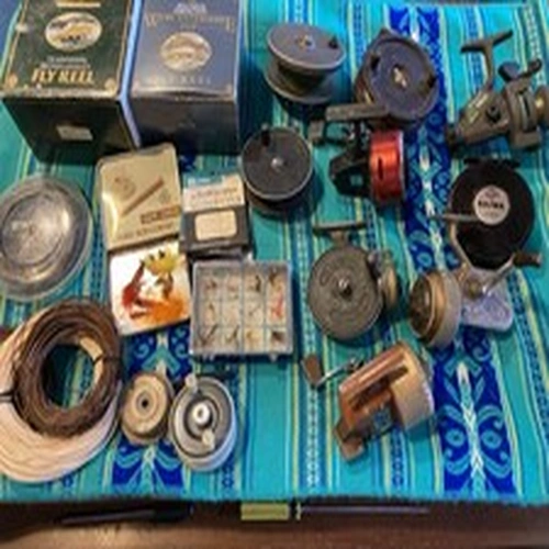 Huge Job Lot of Vintage Fly/Course Fishing Reels/Flys/Lines and Accessories