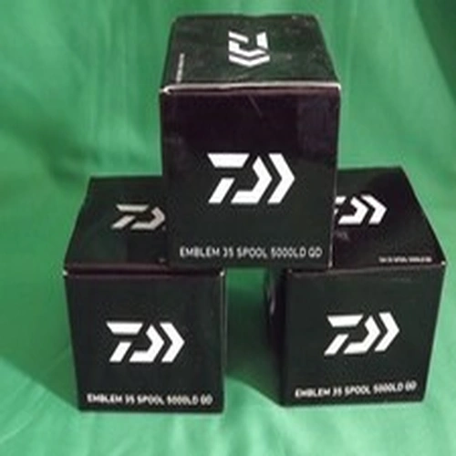 3 Daiwa Emblem 35 SCW 5000LD QD Fishing Spools Loaded with 25lb Braid