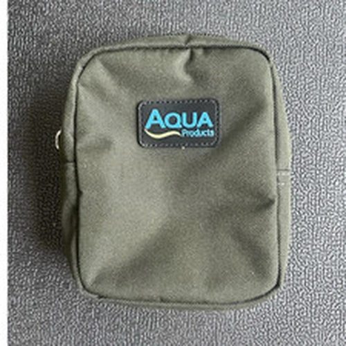 AQUA Products Green Nylon Fishing Tackle Bag, Zip Pouch, Webbing, 1 Pocket