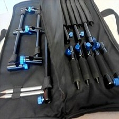 quest trilogy 3 rod pod with blue screws