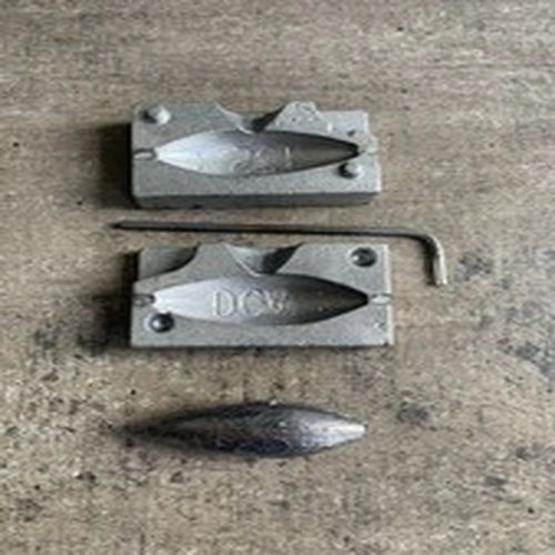 Line Through Lead Weight Making Mould 125gram Fishing Boat Beach In-line