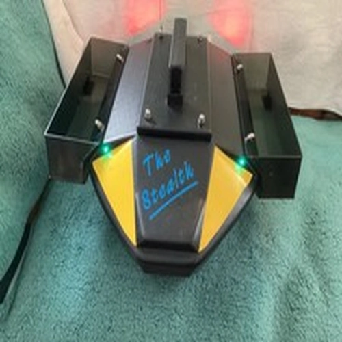 The Stealth used carp fishing bait boat with two hoppers