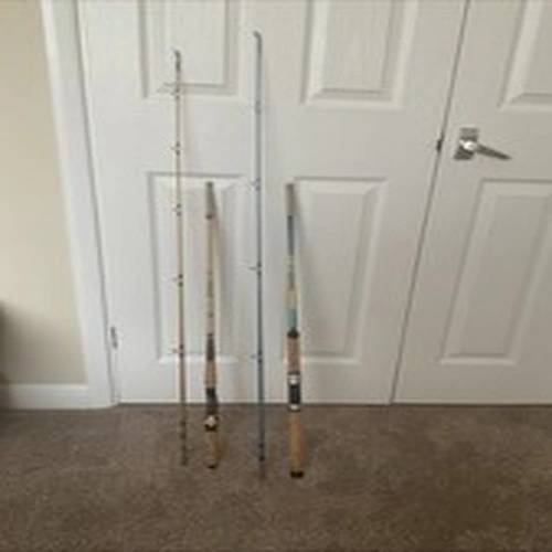 2  Vintage Abu Spinning/Baitcasting Rods . 1970’s