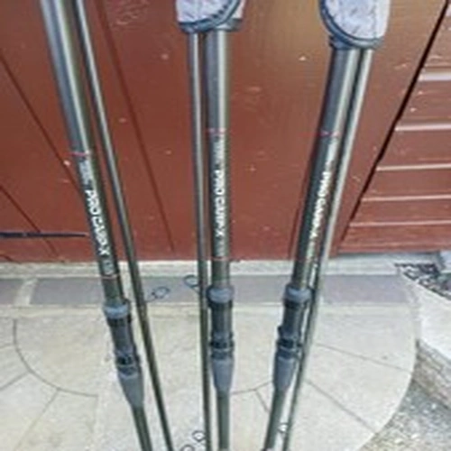 3 Daiwa Whisker Graphite Pro Carp X Fishing Rods - 12 TC 2 1/2 - PCX2212A