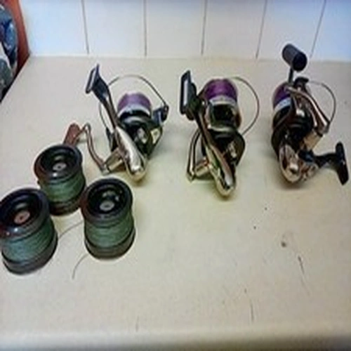 3 X WHYCHWOOD RIOT 65 BIG PIT REELS WITH SPARE SPOOLS