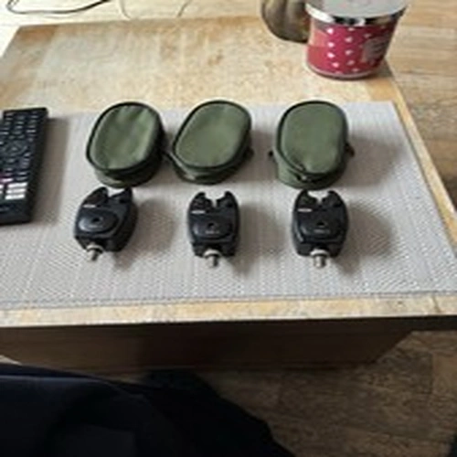 X 3 NGT VX1 Bite Alarms With Cases.