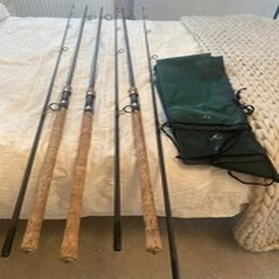 Free Spirit ES Carp Rods 2.75 TC Cork Handle x3