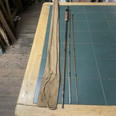 Vintage Fly Fishing Rod Stephenson Of Alnwick 2pc 6ft 3Split Cane Brook Rod 2/3#