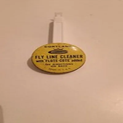 Vintage Tin of Cortland Fly Line Cleaner, Flote-Cote, made in USA
