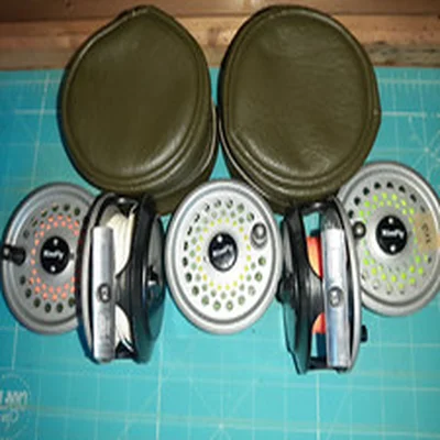Vintage Leeda RimFly Fly Reel Bundle – 2 Reels, 3 Spools, Lines & Cases