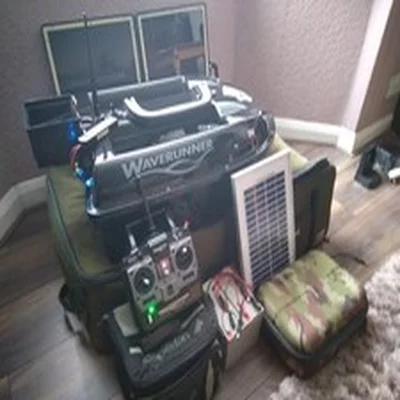 Waverunner MK3 Baitboat with Handset, Padded Carry Bag, Solor Panel