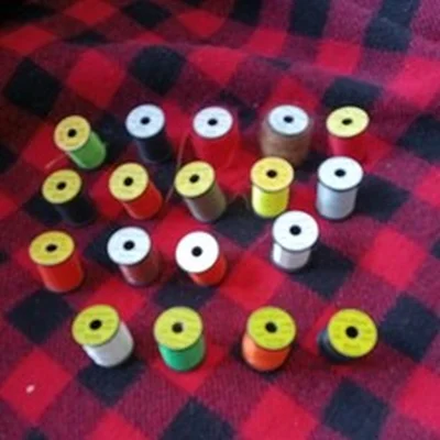 Uni Products Fly Tying Spools x 18. Neon. Flex. Stretch. Mohair and Thread
