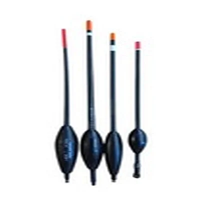 Four Assorted Black Colour Bodied Waggler Floats