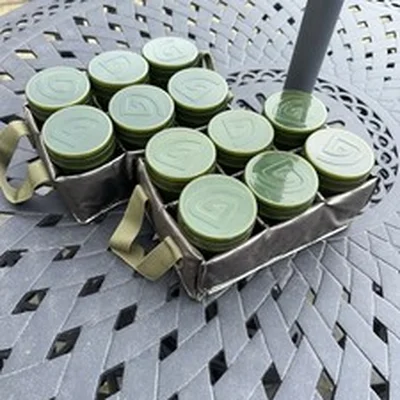 Trakker Screw Top Glug Pots, Six Packs X2 With Trays