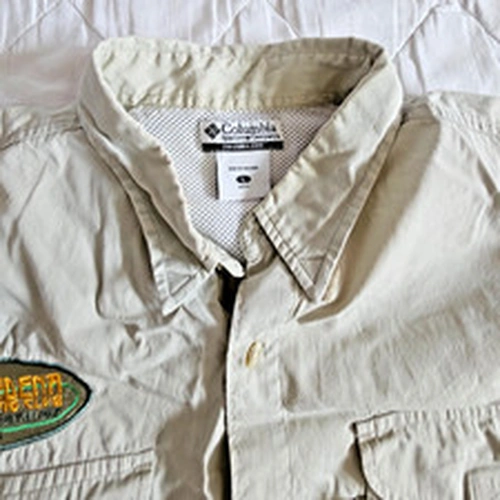 Columbia PFG Long Sleeve Fishing Shirt – Khaki – Men’s L