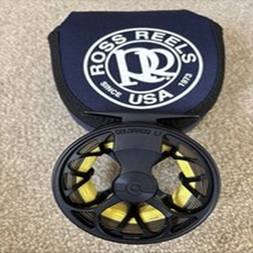 Matte Black Ross Reels Colorado Fly Reel With Case Excellent Condition