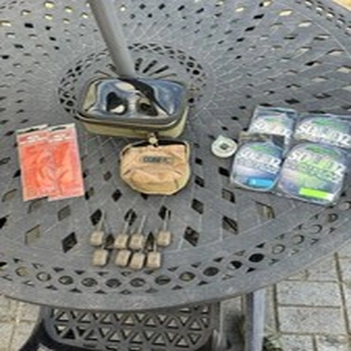 Pva Bag Leads, Bags, Rigs Bundle In Korda Case. Avid 2.5oz Inline Leads