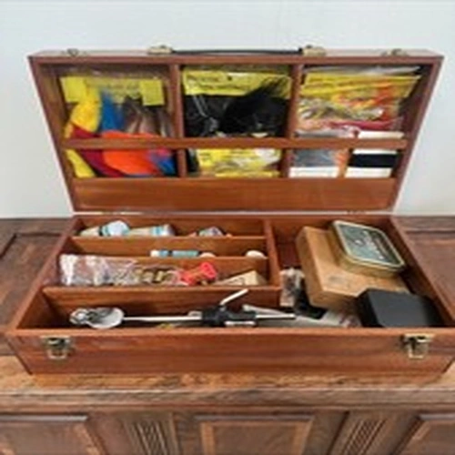 Gentleman’s Vintage Farlows Pall Mall Fly Fishing Tying Complete Wooden Cased