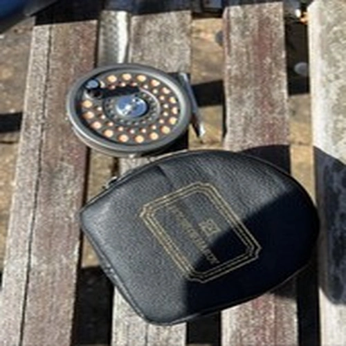 Hardy Marquis 5 Trout Fly Fishing Reel In Leather Case