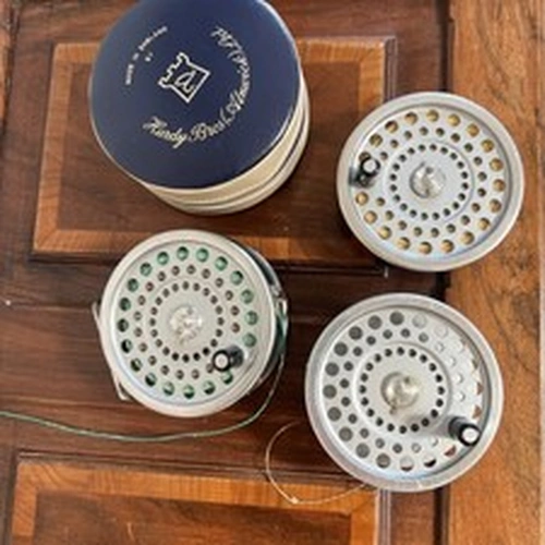 Hardy Bros Marquis No 1 Salmon Reel With 2 Spare Spools