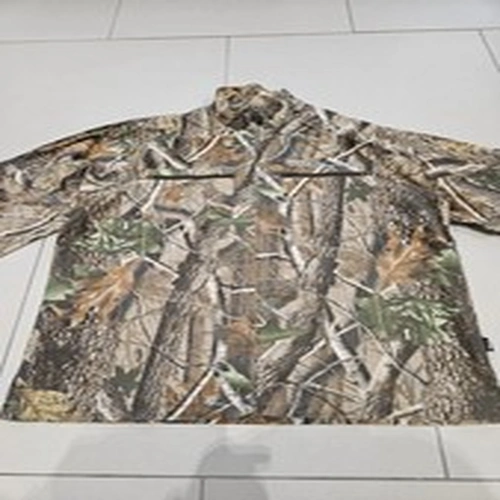 Shimano Tribal Real Tree, Full Zip Camo Shirt - Jacket. Carp Fishing.