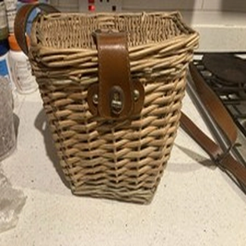 Hand Made Wicker Fishing Creel Basket