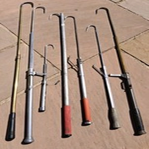 Joblot 7 Vintage Extending Salmon Sea Fishing Gaff Hooks,  Display Museum
