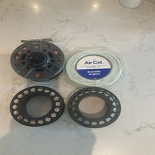 Vintage Greys GRX # 7/8 Fly Reel with 2 spare spools vgc 