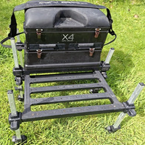 Preston Innovations X4 ON BOX Black Fishing Seat Box Shoulder Strap