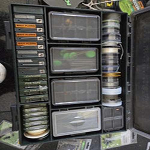 Fox duble F-Box Tackle Box . fully loaded. 