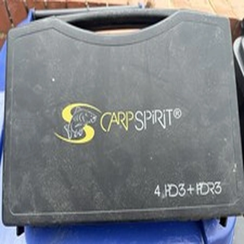 Carp Spirit HD3 Electronic Carp Bite Alarm Set 4pc + HDR3 Receiver Case Black