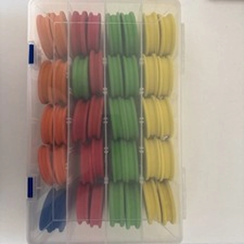 Fishing Leader/Tippet Holder Line Storage Wind On Spools (40) Various Colours