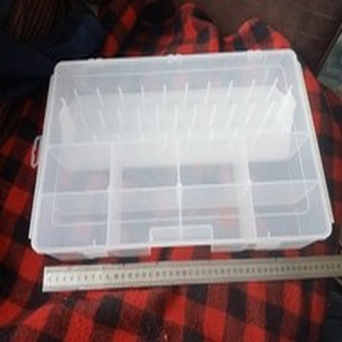 Flambeau Fly Tying / Craft / Sewing Storage Box. Removable Insert For Spools. 